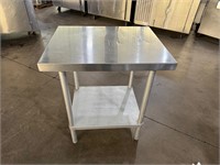 Stainless Table 30” x 24” x 33”