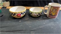 Mary Engelbreight cup & bowls