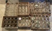 (6) Trays Clear Canning Jars