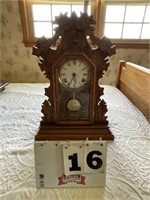 Oak mantle clock, custom made