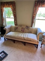 Poor condition needs reupholstered hickory sofa