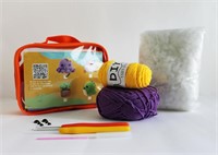 Beginner's Octopus Crochet Kit: Yarn & Hook