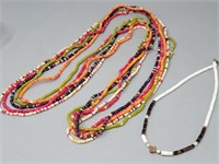 (6) Colorful Bead Necklaces