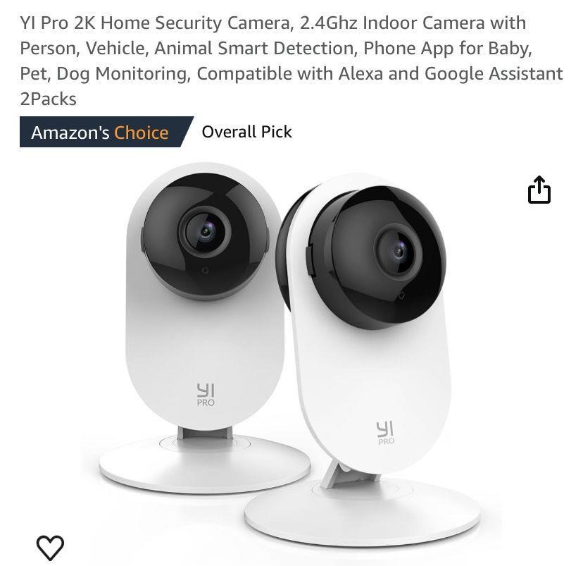 YI Pro 2K Home Security Camera, 2.4Ghz