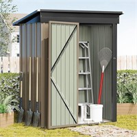 Greesum Metal Outdoor Storage Shed 5FT x 3FT