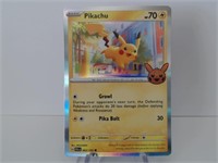 Pokemon Card Rare Pikachu Holo Stamped