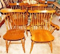 5 Vintage Windsor Style Dining Chairs