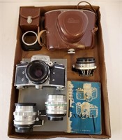 1950s EXACTA VX 35mm Film Camera Lenses & Case