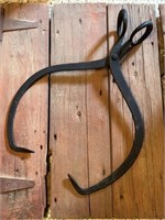 Early Forged Iron Ice Tongs
