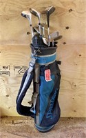 GOLF CLUBS AND BAG