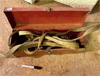 RED TOOL BOX AND CONTENTS