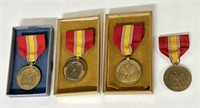 4 National Defense Service Medals