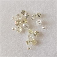 $600 Assorted Light Cream Color Diamonds(0.5ct)