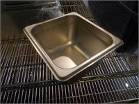 Bid X 12: 1/6 Size Stainless Steel Food Pan