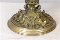 Ornate Bronze Lamp w/ Cherubs