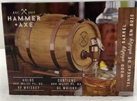 Wood whiskey barrel 800ml