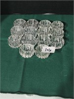 Group of 14 cut glass vintage salt cellers. 2