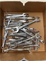 Flat of Craftsman Metric wrenches