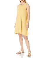 Essentials Women's MD Tank Swing Dress, Yellow