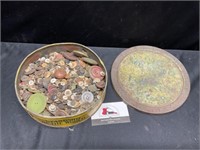 Vintage Tin of Buttons