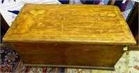 PRIMITIVE HAND-DECORATED BLANKET CHEST