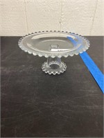 8" CANDLEWICK PEDESTAL PASTRY STAND