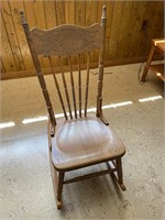 Gingerbread rocking chair 17w x 39" tall