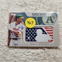 2017 Topps Indepence Day Patch Khris Davis