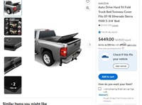 B3662 Auto Drive Hard Tri Fold Truck Bed