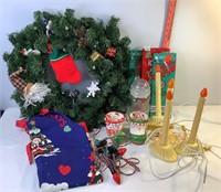Wreath, Holiday Apron & Christmas Decor