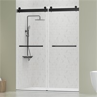 DELAVIN 56-60W x 75H Frameless Shower Door