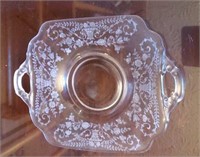 Depression  glass plate