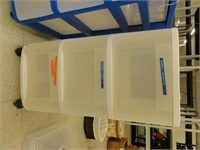 3 drawer plastic storage cart