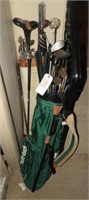 (2) golf bags full of men’s golf clubs by