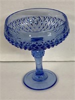 Indiana Glass Diamond Point Compote Bowl  Horizon