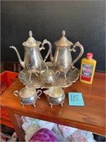 VTG Leonard silver plated tea set