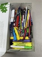 Assortment of Pencils, Markers, and Pens