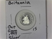 Britannia One Gram .999 Silver Round