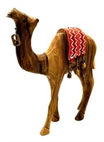 Hand Carved Olive Wood Camel