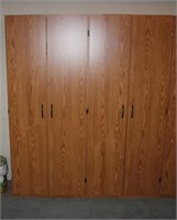 2 Wooden Storage Cabinet 71"x30"  **Contents NOT