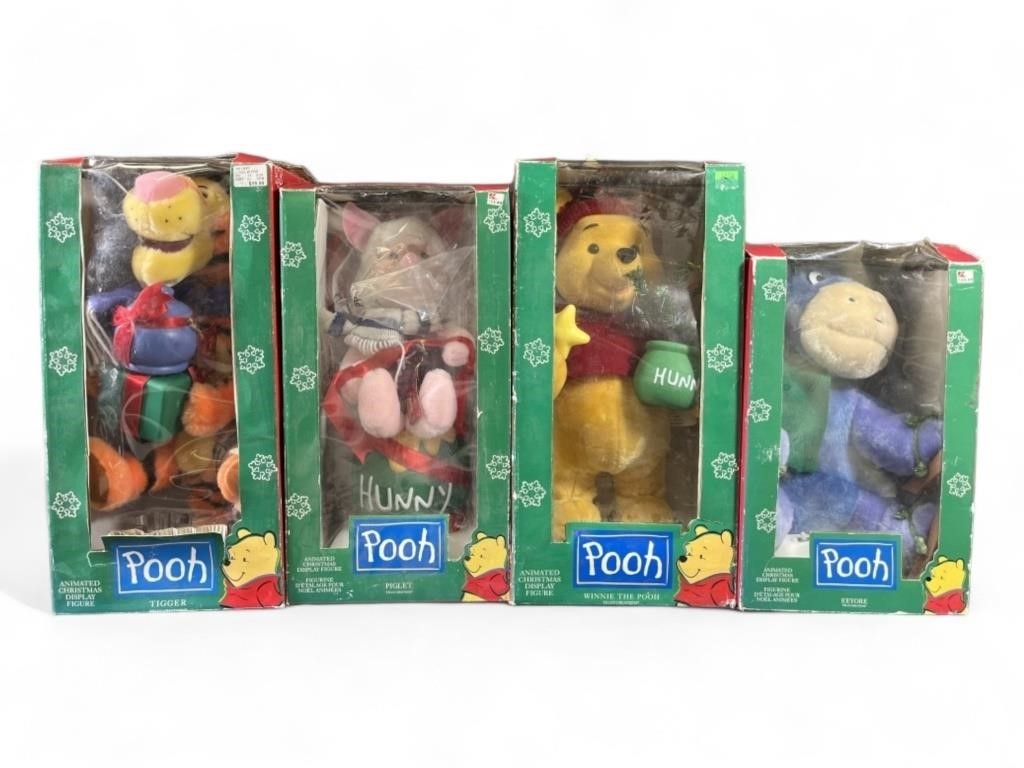 Disney Pooh Animated Christmas display figures