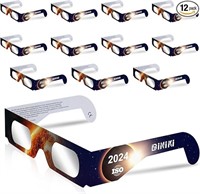 (12 Pack)Solar Eclipse Glasses AAS Approved 2024 -