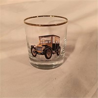 Vintage Car glass cup.