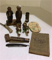 Great vintage lot includes a carved wooden