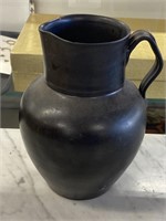 Redware Stamped PWC Pottery pitcher.