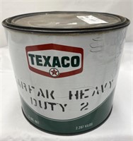 Vintage Texaco Grease In Tin, "Marfak Heavy Duty