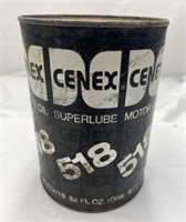 Vintage Cenex Motor Oil "518", 32oz Unopened