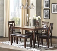 Ashley D384-325 Bennox 6 pc Dining Room Suite