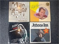 Sealed vinyl record albums signed Pat Boone