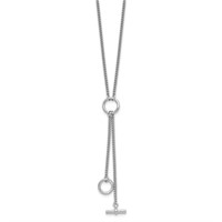 Sterling Silver Circle Tassel Necklace